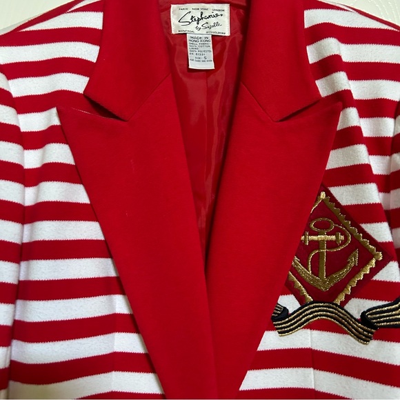 Stephanie by Suzelle Red & White Suit - Picture 2 of 14